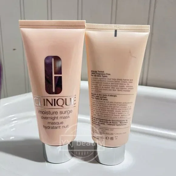 2X Clinique Moisture Surge Overnight Mask Full Size 3.4oz/100ml~New - Picture 2 of 3